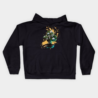 Japanese Bonsai Tree With Eyes Kids Hoodie